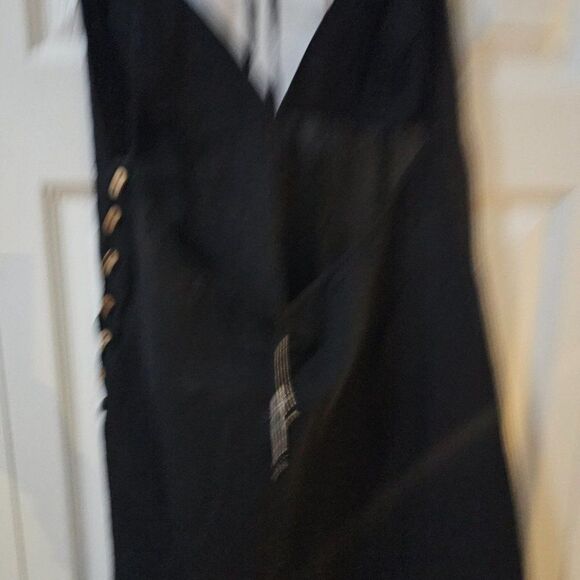 Free People Women's Black Josie Side Buttons Detail Mini Dress Size Medium - Picture 11 of 16